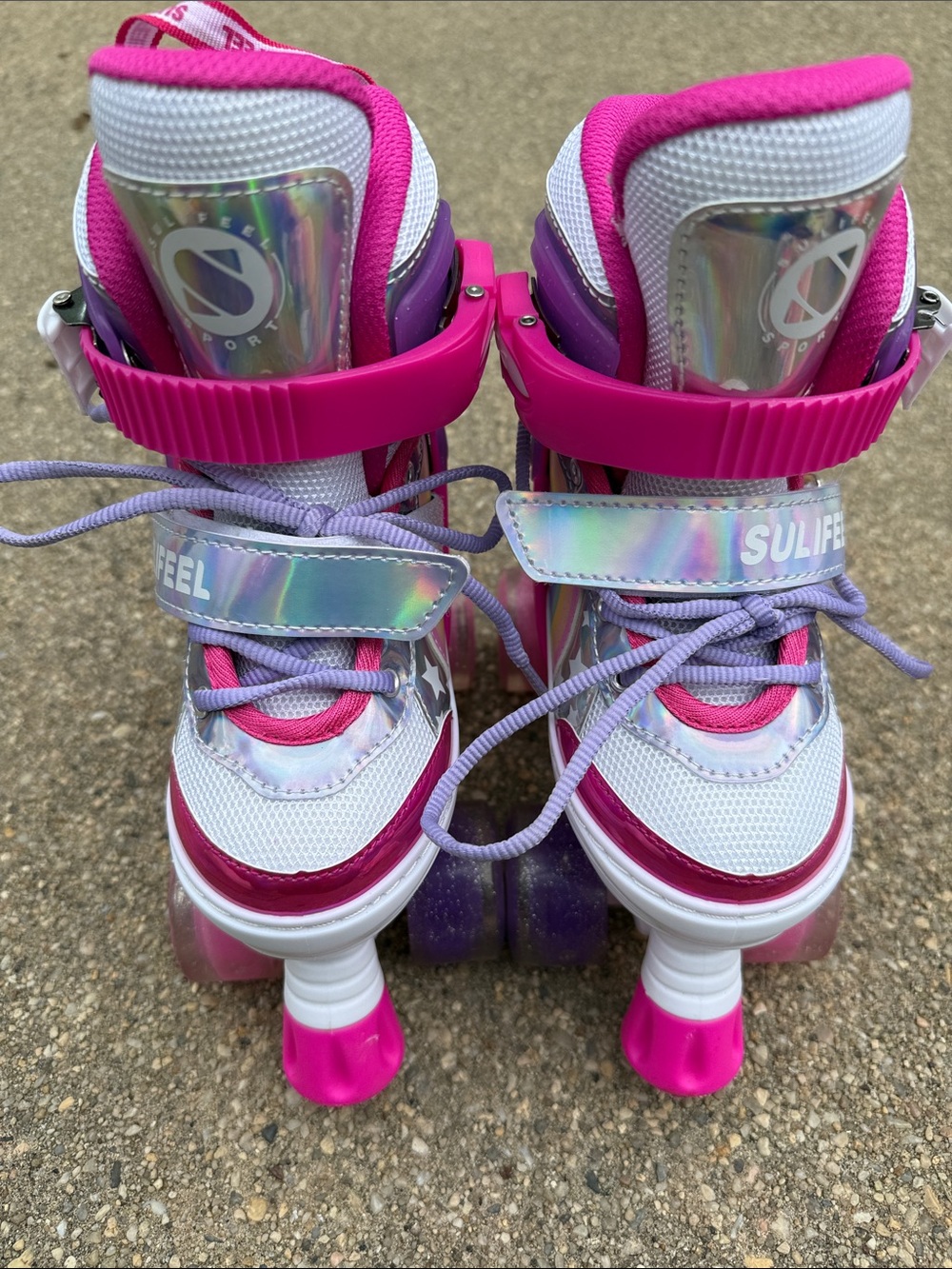 SuliFeel Girls Light-Up Roller Skates โ Size Small โ New With Tags - Picture 3 of 16